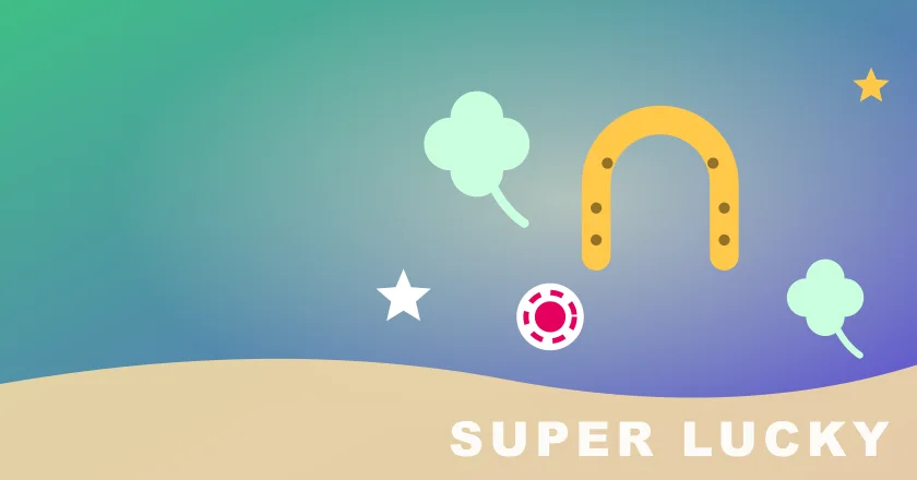 Super Lucky Casino – cazino online în lei Super Lucky Casino – banner cu potcoavă, trifoi și fise de cazino